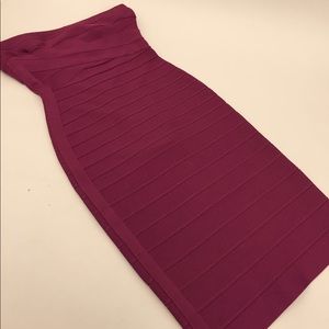 Herve Leger Strapless Dress